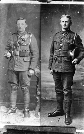 [Copy photos of two soldiers]