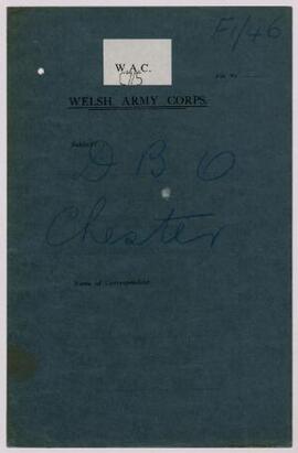 Correspondence, Jan.-June 1915, of the District Barrack Officer,