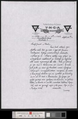 Letters from Tommy James, 16th Battalion, Royal Welsh Fusiliers,