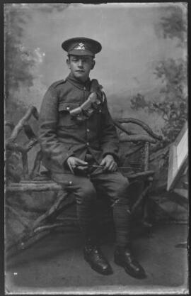 [Seated private, Pembroke Yeomanry]