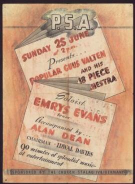 P.S.A. concert poster