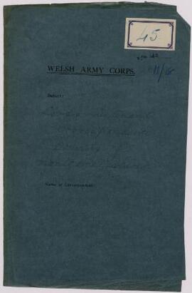 Lord Lieutenant's correspondence, co. Mont., Oct,