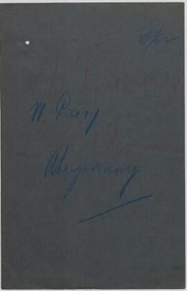W. Parry, Monk St Shoeing Forge, Abergavenny, Dec,