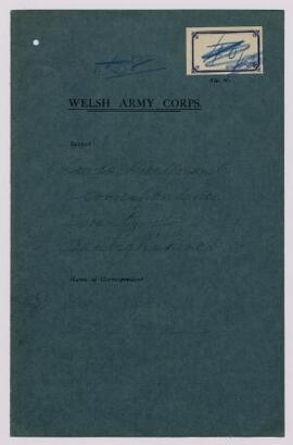 Lord Lieutenant's correspondence, co. Denbs., Oct,