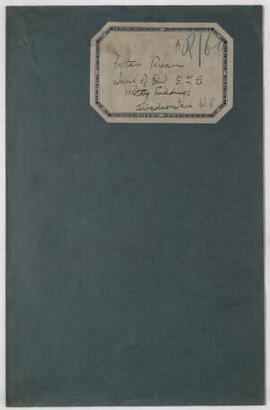 Captain Ryan, Inns of Court Officers Training Corps, Feb. 1916: a letter of introduction,