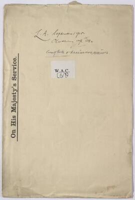 Abstract of Examination of accounts of the Welsh Army Corps Committee (Clothing account etc.) for...