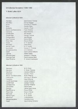 Parliamentary Election addresses and leaflets
