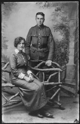 [Soldier and his wife]