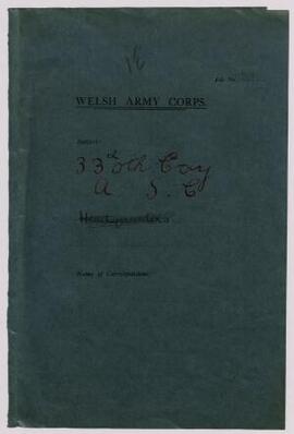 Account of sums received and expended, Aug. 1915; general July 1915-Jan. 1916; accounts, cheques,...