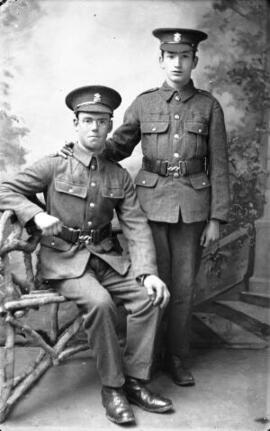 [Two Soldiers, Welsh Regiment]