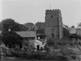 Parish Church and Cottages, Llantrisant