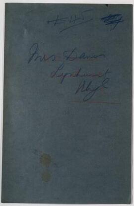 Mrs A. E. Davies, Rhyl, May,
