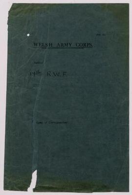 Correspondence re supplies of clothing and necessaries, Feb.-Sept. 1915; cheques, accounts, etc.,...