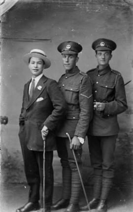 [Two South Wales Borderers and a Beau Brummel]