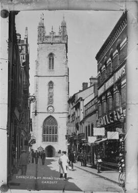 Church Street & St Johns Tower, Cardiff