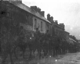 [Mounted Soldiers on a Street]