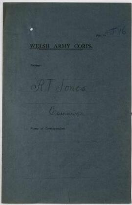 R. T. Jones, General Secretary North Wales Quarrymen's Union, Caernarfon,