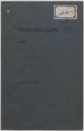 Lord Lieutenant's correspondence, co. Pembs., Oct,