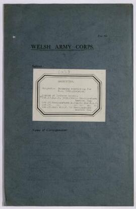 Correspondence, Oct. 1915, re stopping recruiting for Royal Artillery 38th Division,