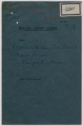 Monmouthshire Territorial Force Association, Newport,
