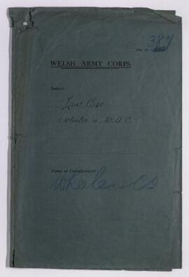 Law case, Messrs Wheeler v. Welsh Army Corps,