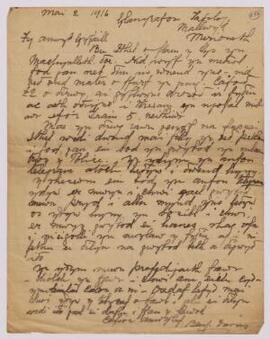 Letters from Benjamin and Anne Davies to R E Davies. No 260 includes 'Points for Solicitor on my ...