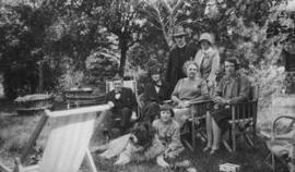 [Group photo including Margaret Lloyd George and Olwen Carey-Evans]